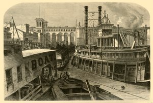 La Levee a St. Louis, 1874 da W. Roberts