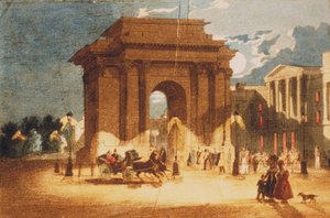 Hyde Park Corner, Westminster, Londra, c1835 da W Spooner