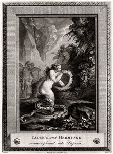 Cadmo e Ermione, trasformati in serpenti, 1776