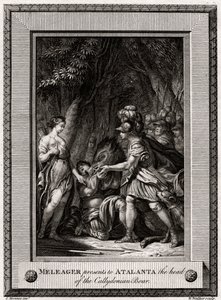 Meleagro presenta ad Atalanta la testa del cinghiale calidonio, 1774 da W. Walker