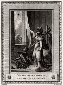 La trasformazione di Aracne in un ragno, 1775 da W. Walker
