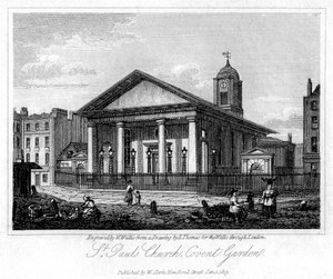 Chiesa di San Paolo, Covent Garden, Westminster, Londra, 1817