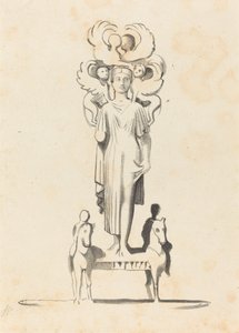 Figura in bronzo di Minerva, trovata nel tumulo di Achille