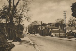 Dove la strada romana per Dover attraversa Shooters Hill oltre Blackheath, circa 1935 da W. Whiffin