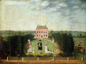 Conversazione davanti alla Casa su Monument Lane, Edgbaston, 1770-1820