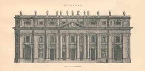 San Pietro - elevazione frontale est, 1889