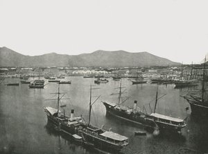 Veduta generale del porto, Palermo, Sicilia, Italia, 1895 da W and S Ltd