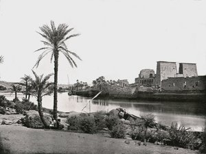 Tempio di Iside, Philae, Egitto, 1895 da W and S Ltd