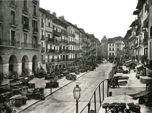 La piazza del mercato, Saragozza, Spagna, 1895