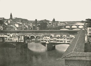 Il Ponte Vecchio, Firenze, Italia, 1895 da W and S Ltd