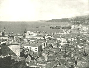 Città e porto, Trieste, Italia, 1895 da W and S Ltd