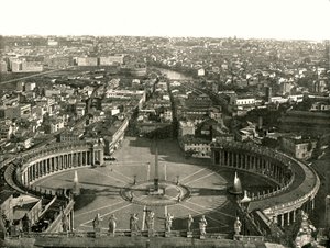 Vista dalla cupola di San Pietro, Roma, Italia, 1895
