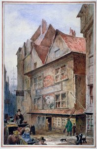 La taverna del gallo e della gazza, Drury Lane, Westminster, Londra, 1862 da Waldo Sargeant