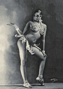 Josephine Baker con il suo famoso costume di banane c.1927 da Walery