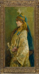 Ritratto di Sarah Bernhardt come Roxanna in "Adrienne Lecouvreur" da Walford Graham Robertson