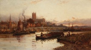 Veduta di Worcester da Walker Stuart Lloyd