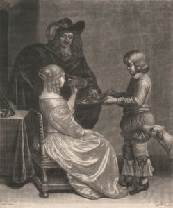 Signora, cavaliere e un paggio da Wallerant Vaillant
