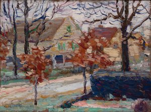 Vista di Melrose Street dal portico degli Spiers da Walt Kuhn