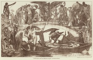 Cartone per "Il Ponte della Vita" (incisione) da Walter (after) Crane