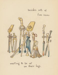 Illustrazione per Legends for Lionel di Walter Crane (litografia a colori)