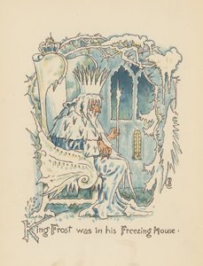 Illustrazione per Leggende per Lionel di Walter Crane (litografia a colori)