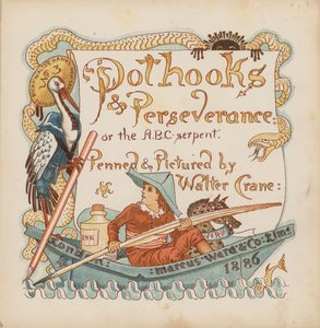 Illustrazione per Pothooks and Perseverance di Walter Crane
