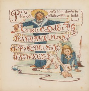 Illustrazione per Pothooks and Perseverance di Walter Crane