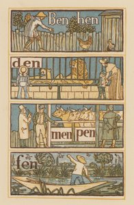 Pagina da The Golden Primer da Walter (after) Crane