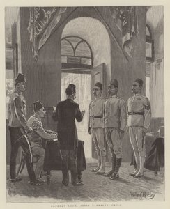 Sala ordinata, caserme di Abdin, Il Cairo, India da Walter Charles Horsley