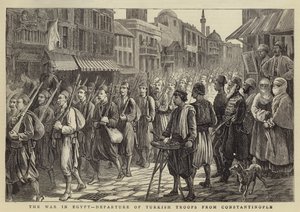 La guerra in Egitto, partenza delle truppe turche da Costantinopoli