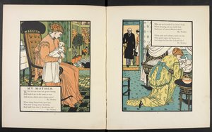 Una madre con il suo bambino.
Illustrazione per la storia, 