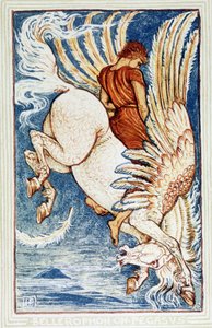 Bellerofonte su Pegaso da Walter Crane
