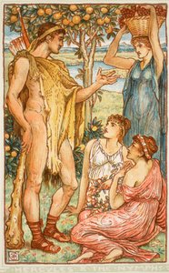 Ercole e le ninfe, illustrazione da 