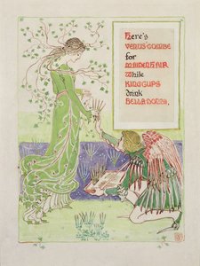 Ecco il pettine di Venere per i capelli di fanciulla, 1899 da Walter Crane