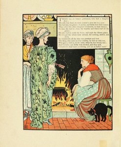 Illustrazione per la fiaba Cenerentola da Walter Crane