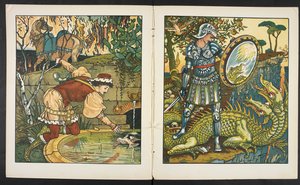 Illustrazione per la storia, Principessa Belle étoile da Walter Crane