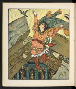 Illustrazione per la storia, Principessa Belle étoile da Walter Crane