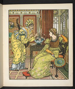 Illustrazione per la storia, Principessa Belle étoile da Walter Crane