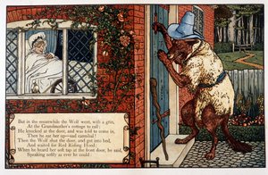 Cappuccetto Rosso, di John Lane, Picture Books di Walter Crane, Londra e New York, inizio XX secolo da Walter Crane