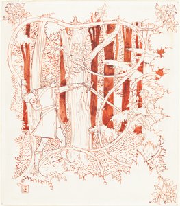 Il principe azzurro nella foresta da Walter Crane