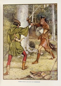 Robin Hood e Guy di Gisborne da Walter Crane