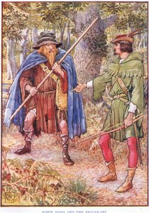Robin Hood e il mendicante da Walter Crane