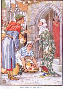 Robin Hood come il vasaio, c.1920 da Walter Crane
