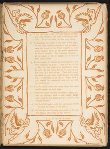Testo con un ordine floreale. Il Golden primer. da Walter Crane