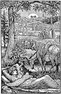 Viaggi con un asino nelle Cevenne di Robert Louis Stevenson da Walter Crane