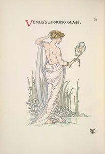 Lo specchio di Venere. Una donna che si ammira in uno specchio da Walter Crane