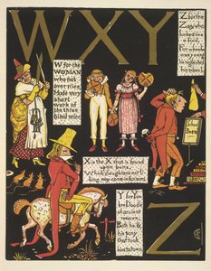 WXYZ- W per la donna che non era troppo gentile; X è la X che si trova sui panini; Y per yankee doodle; e Z per il buffone che sembrava un pazzo