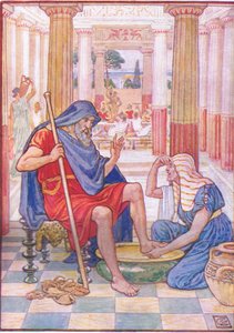 Sì, veramente, tu sei Odisseo (illustrazione da La storia della Grecia, anni 