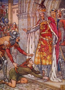 Il giovane Owen si appella al re, 1911 da Walter Crane
