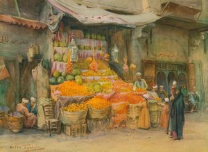 Una bancarella di frutta a Bulak, c1905, 1912